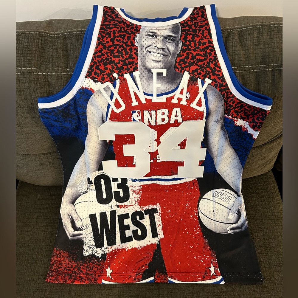 $150 Mitchell & Ness Shaquille O'Neal All Star 2003 Swingman Jersey Men’s Sz L